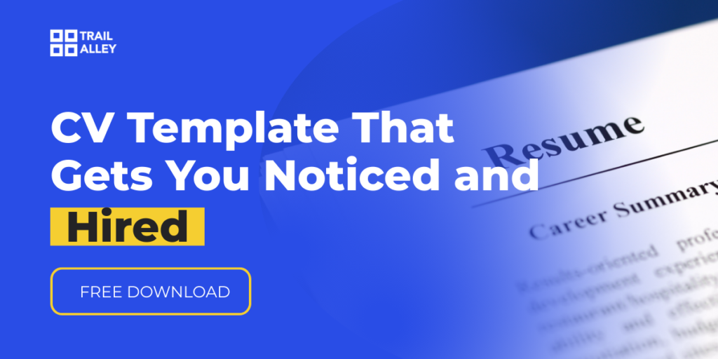 Entry level jobs image CV template